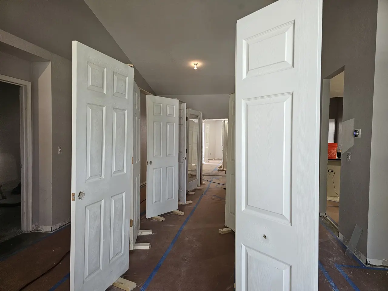 Interior door installation and finish carpentry