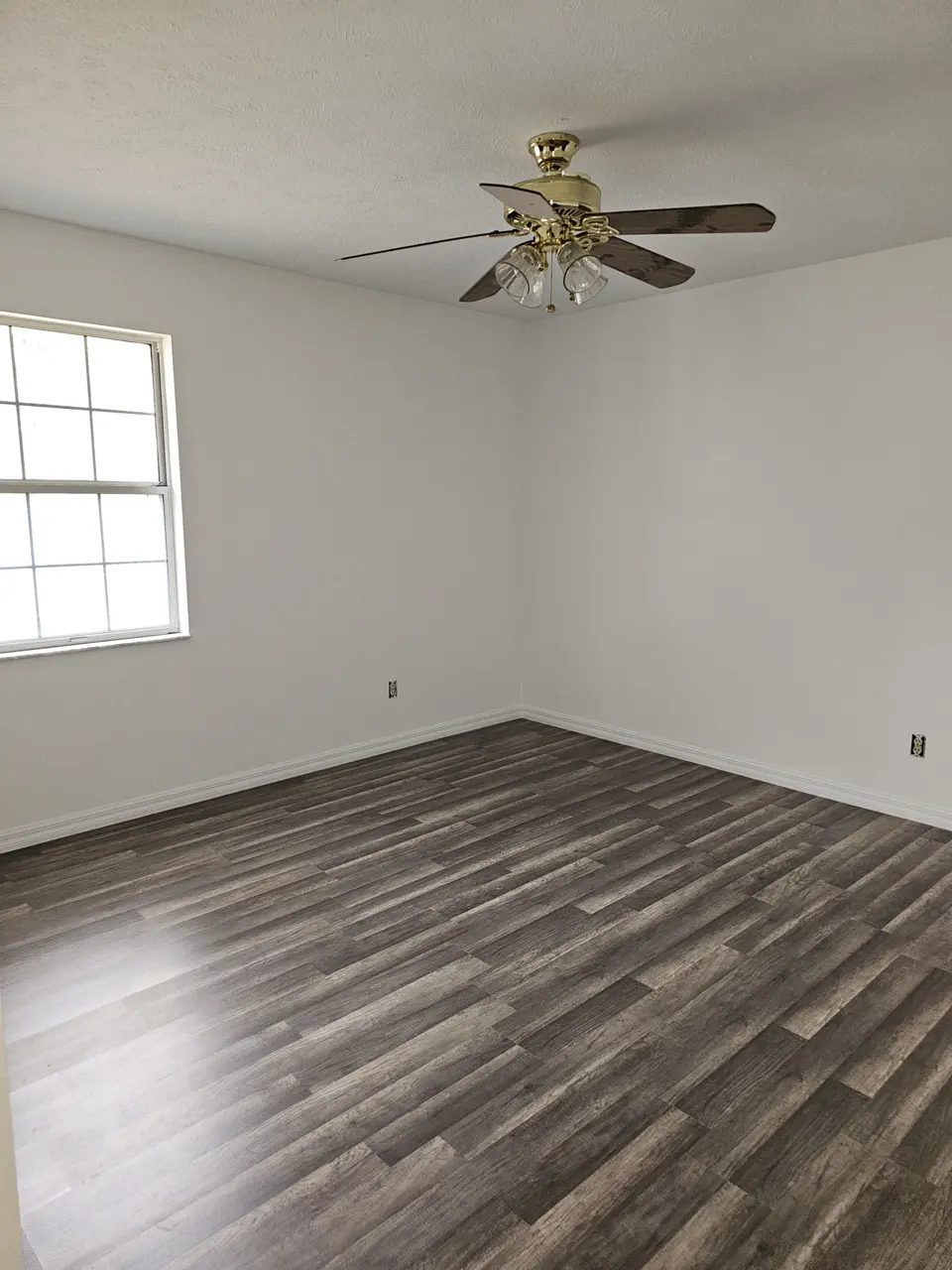 Finished wood-look flooring installation